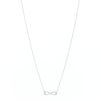 Tiffany Sterling Silver Mini Infinity Pendant Necklace 1 of 6