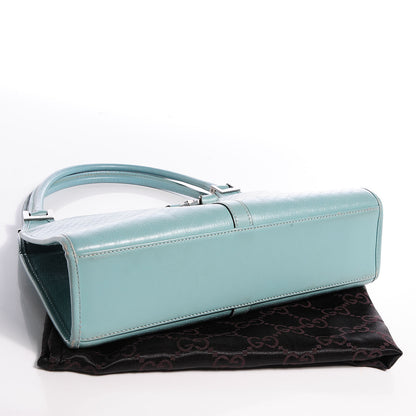 Gucci Leather Monogram Microguccissima Bardot Turquoise 4 of 7