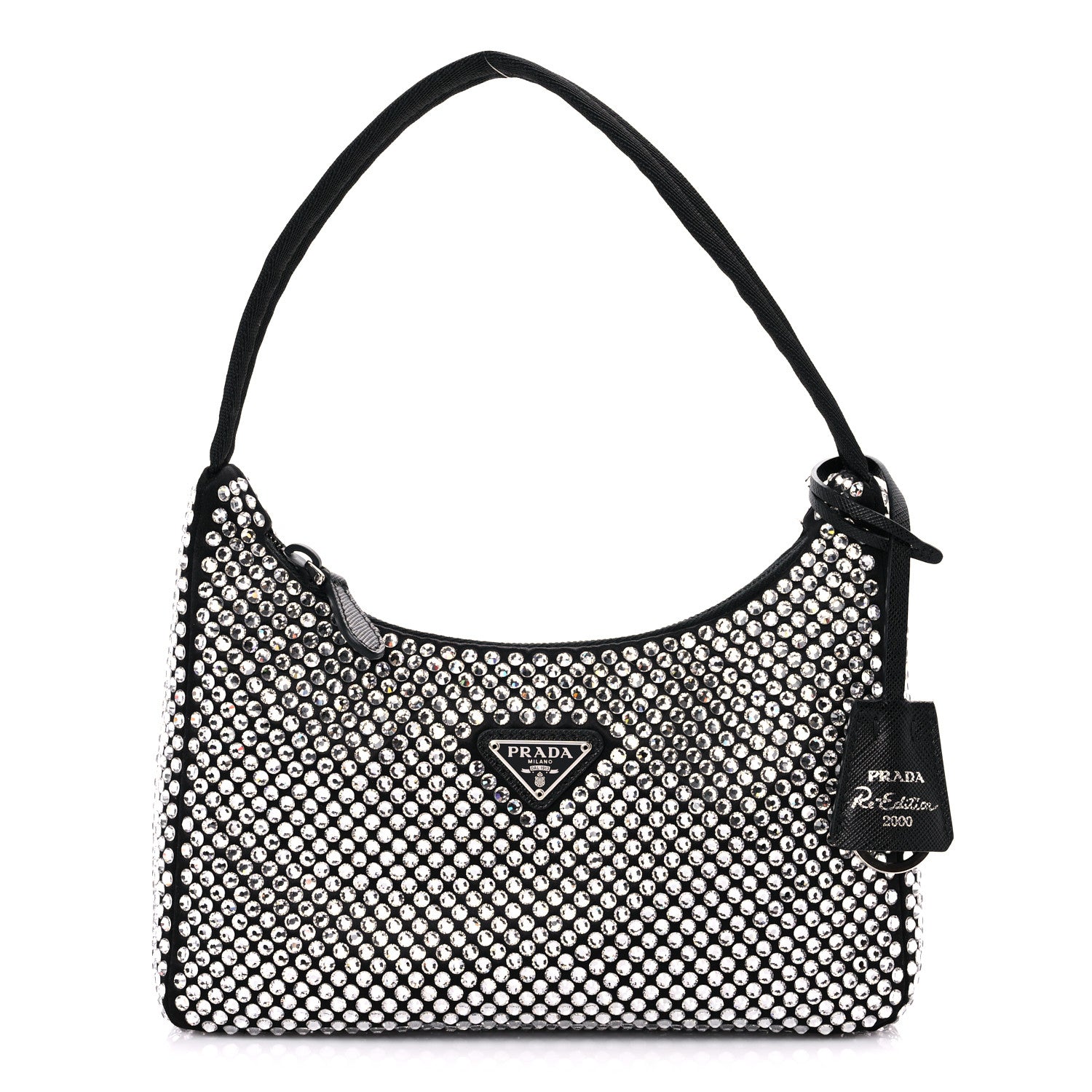 Prada Satin Crystal Mini Re-Edition 2000 Bag Cristal 1 of 8
