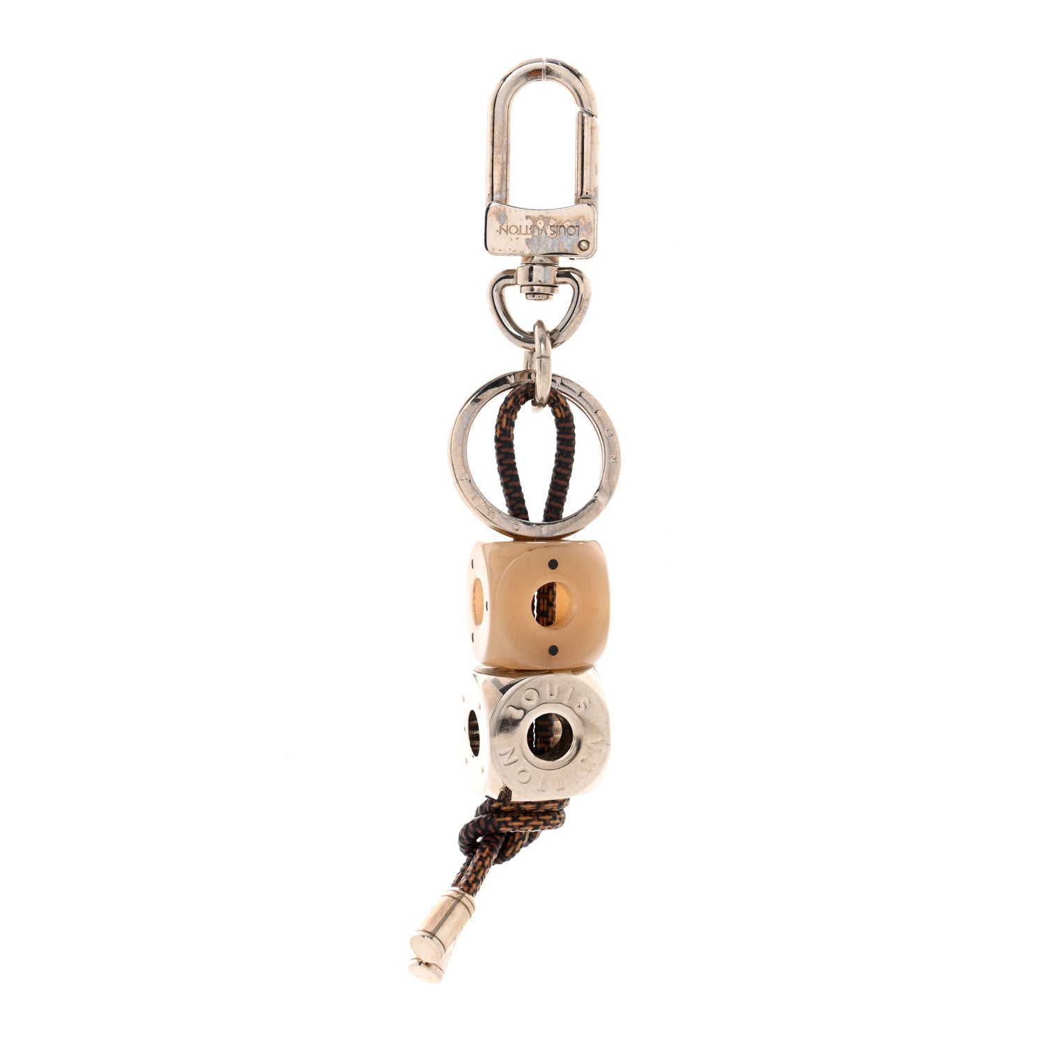 Louis Vuitton Damier Metal Resin Dice Key Holder 1 of 7