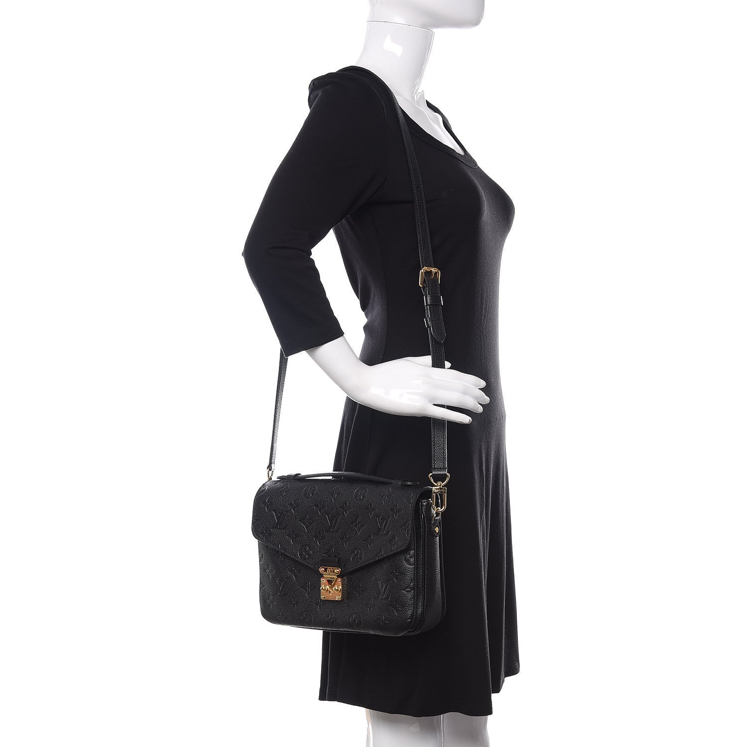 Louis Vuitton Empreinte Pochette Metis Black 2 of 10