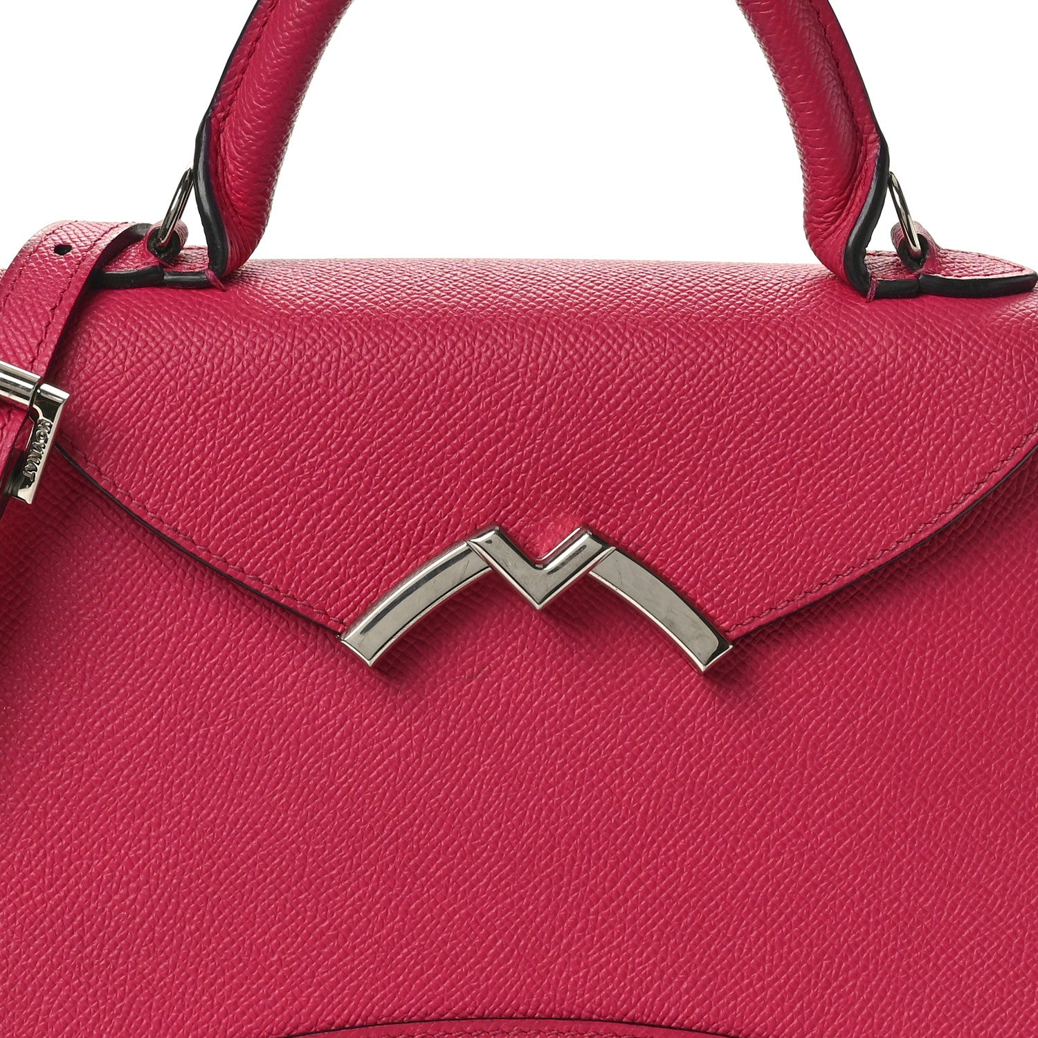 Moynat Carat Calfskin Gabrielle BB Fuchsia 8 of 10