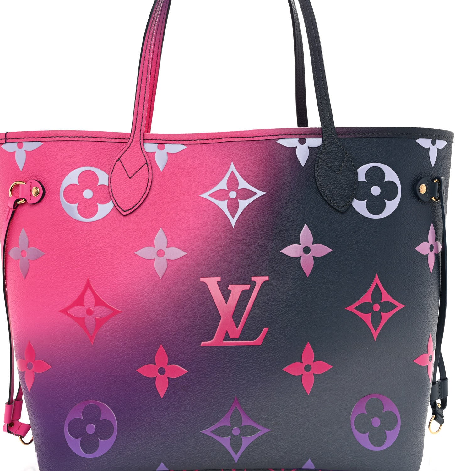 Louis Vuitton Monogram Giant Spring In The City Neverfull MM Midnight Fuchsia 7 of 9