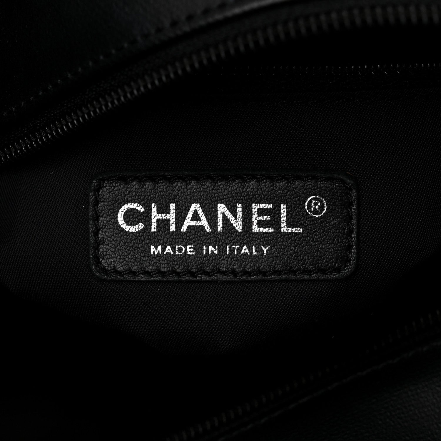 Chanel Coated Canvas Quilted Large Paris Biarritz Tote Black 7 of 13