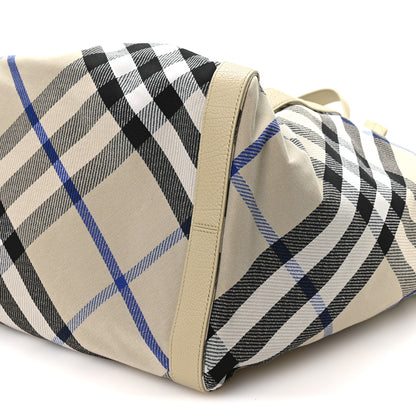 Burberry Jacquard Check Festival Tote Lichen 9 of 9