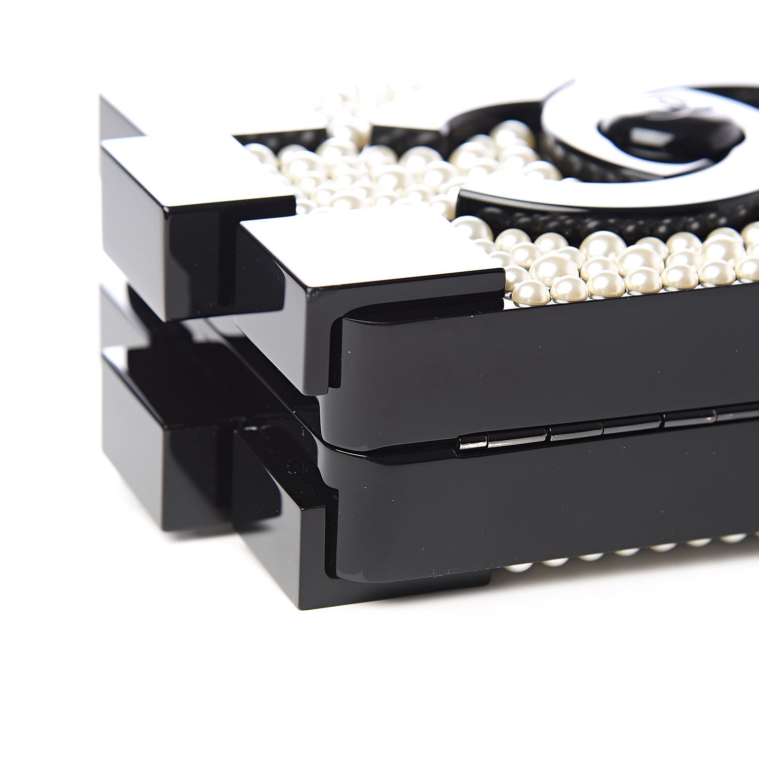 Chanel Pearl Boy Brick Lego Clutch Black 8 of 17