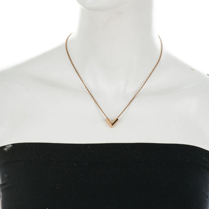 Louis Vuitton Essential V Necklace Gold 2 of 6