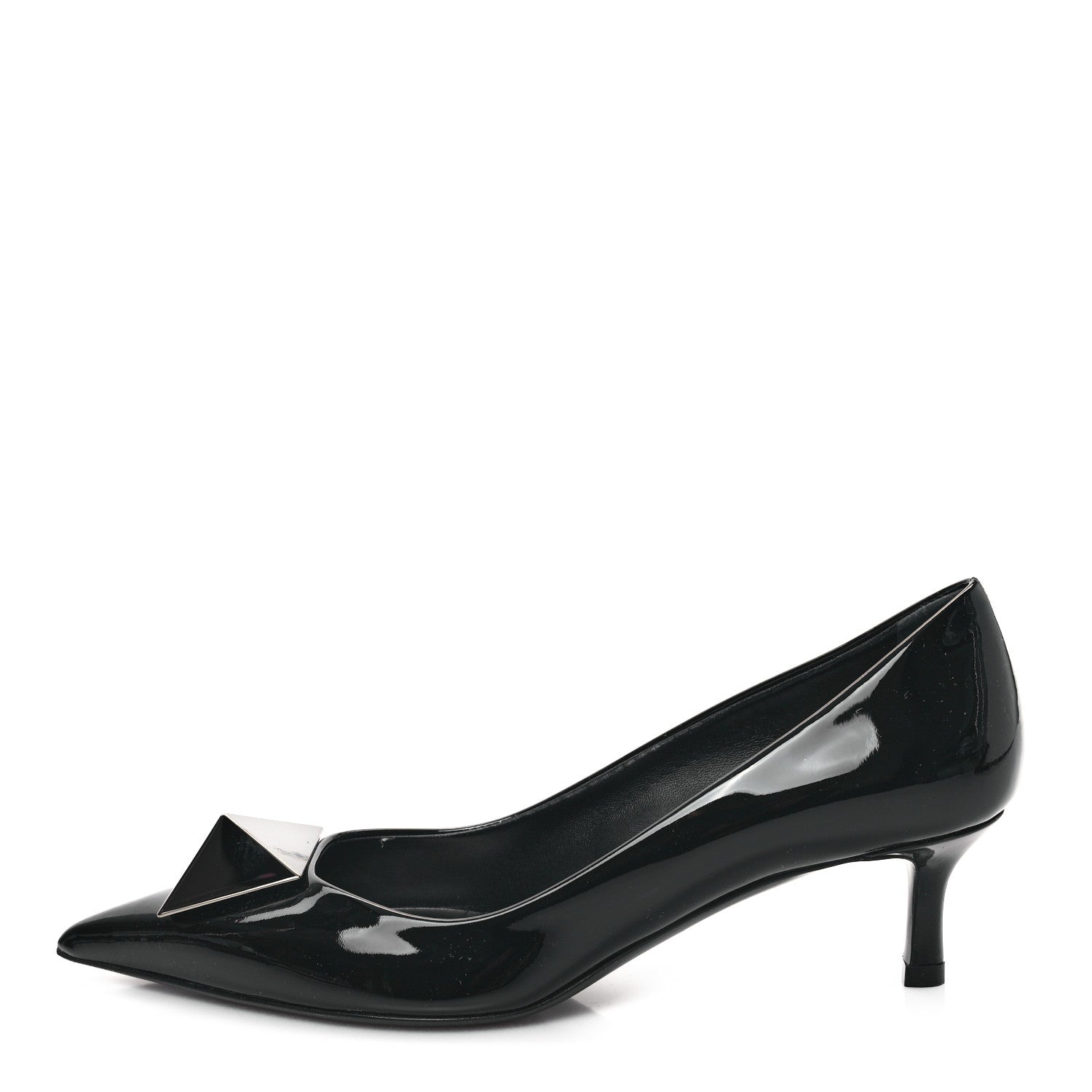 Valentino Garavani Patent One Stud 55mm Pumps 36 Black 1 of 10