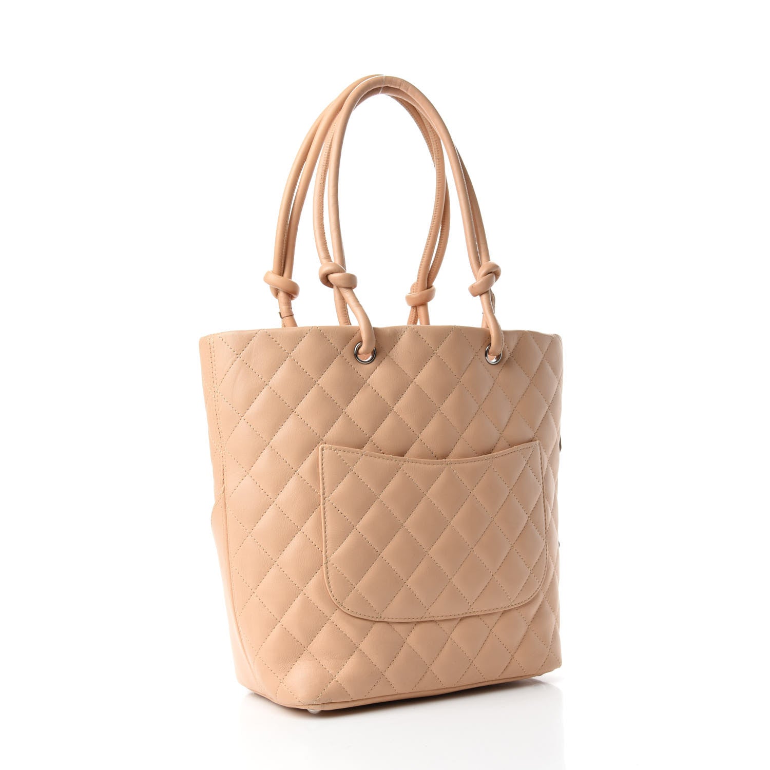 Chanel Calfskin Quilted Medium Cambon Tote Beige 3 of 12