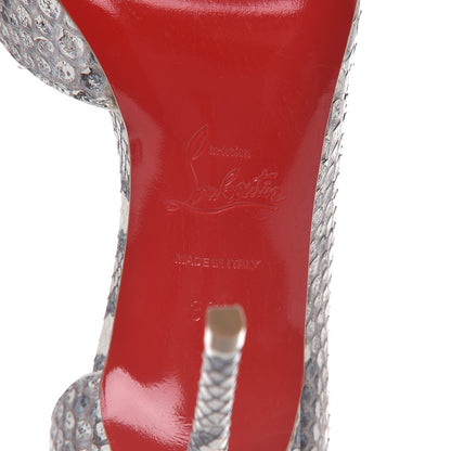 Christian Louboutin Python Iriza 100 Pumps 36.5 Roccia 6 of 8