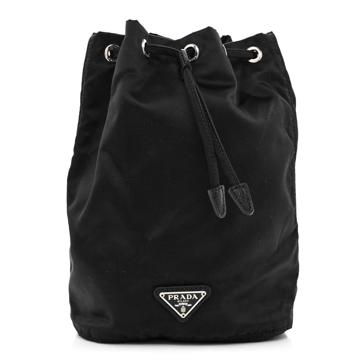 Prada Nylon Vela Drawstring Pouch Black 1 of 8