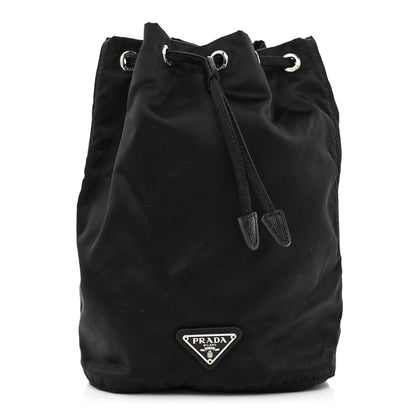 Prada Nylon Vela Drawstring Pouch Black 1 of 8