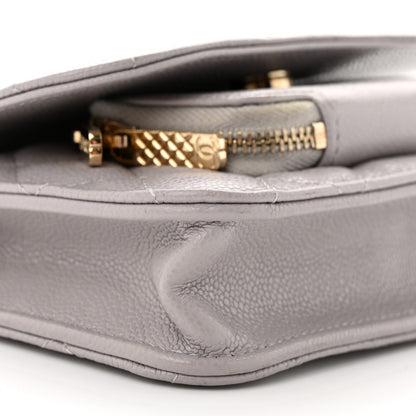 Chanel Caviar Quilted Mini Business Affinity Flap Grey 10 of 13