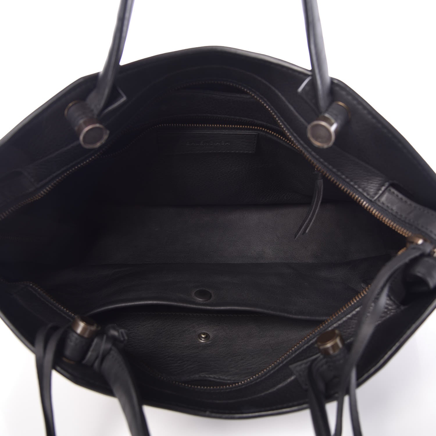 Balenciaga Veau Soyeux Perforated Blackout Hardware City Black 6 of 10