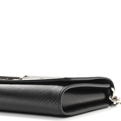 Louis Vuitton Epi Twist Chain Wallet Black 9 of 10