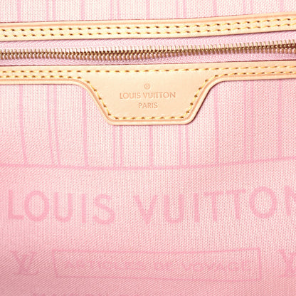 Louis Vuitton Damier Azur Neo Neverfull MM Rose Ballerine 6 of 9