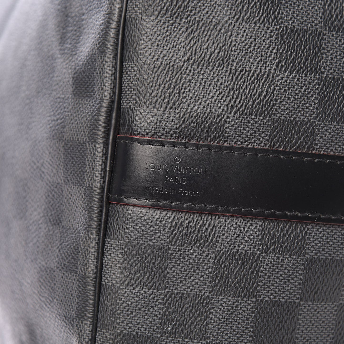 Damier Graphite Keepall Bandouliere 55 Rouge