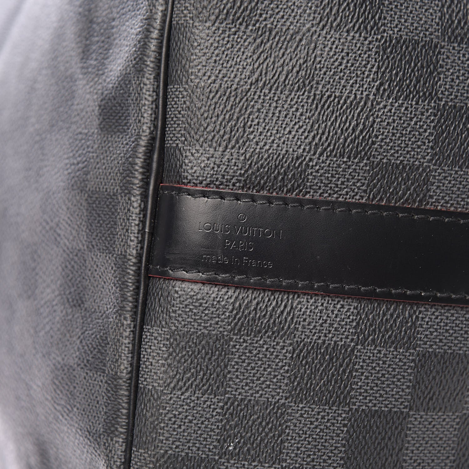 Louis Vuitton Damier Graphite Keepall Bandouliere 55 Rouge 6 of 21