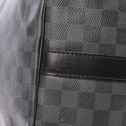 Louis Vuitton Damier Graphite Keepall Bandouliere 55 Rouge 6 of 21