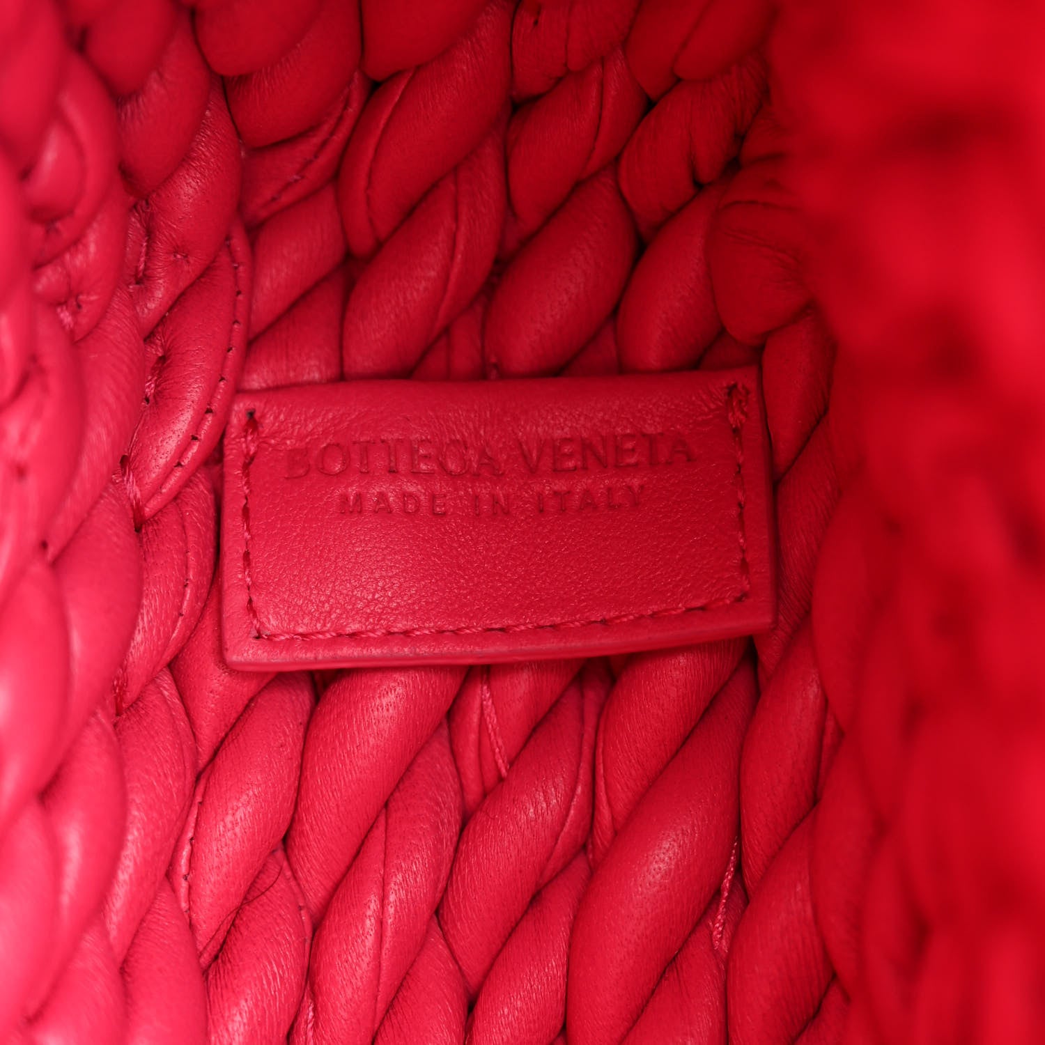 Bottega Veneta Lambskin Torchon Tasseled Twisted Shoulder Bag Lollipop 6 of 9