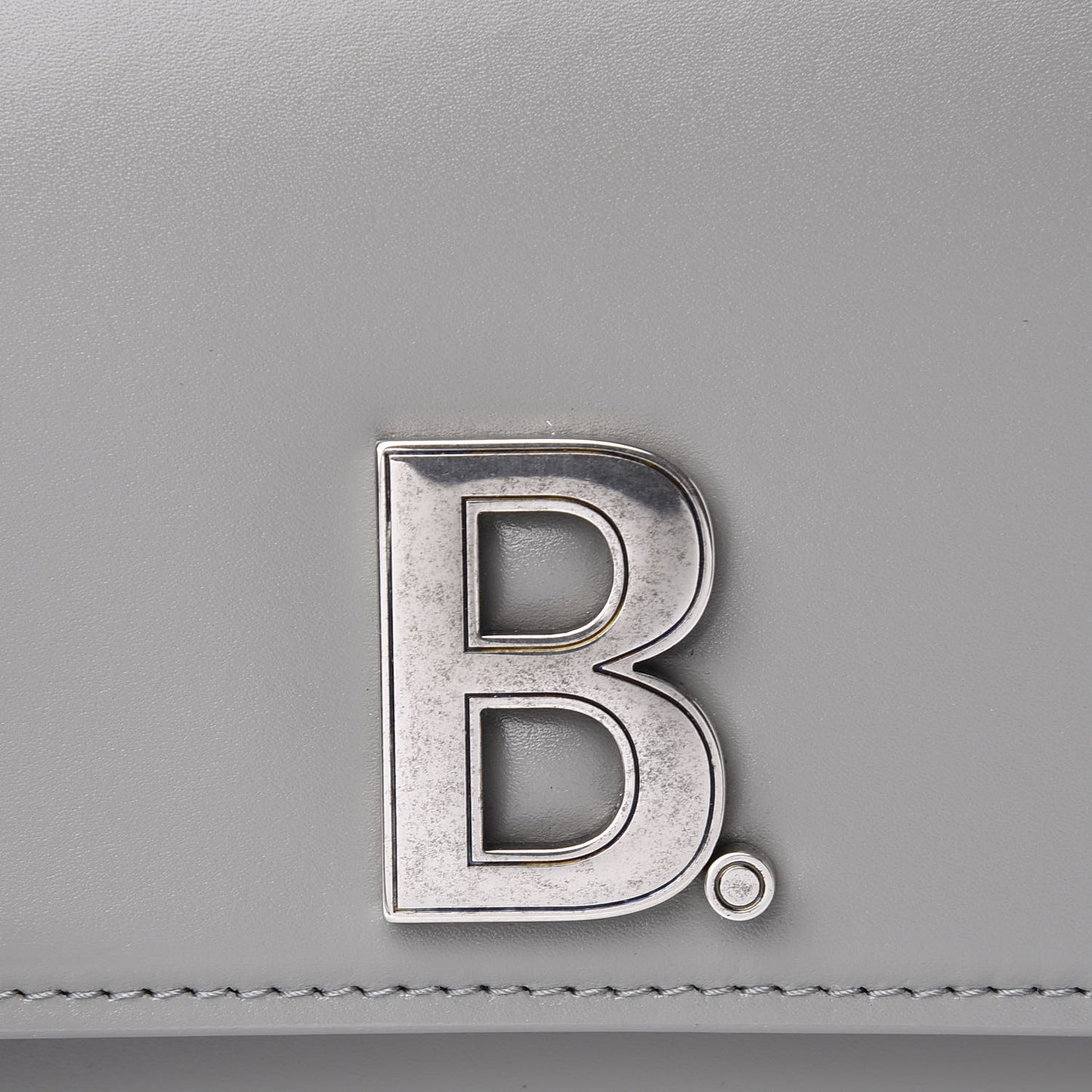 Shiny Box Calfskin Small B Bag Balenciaga Grey