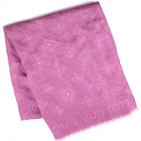 Louis Vuitton Mahina Shawl Violet Cashmere/Silk Scarf 1 of 10