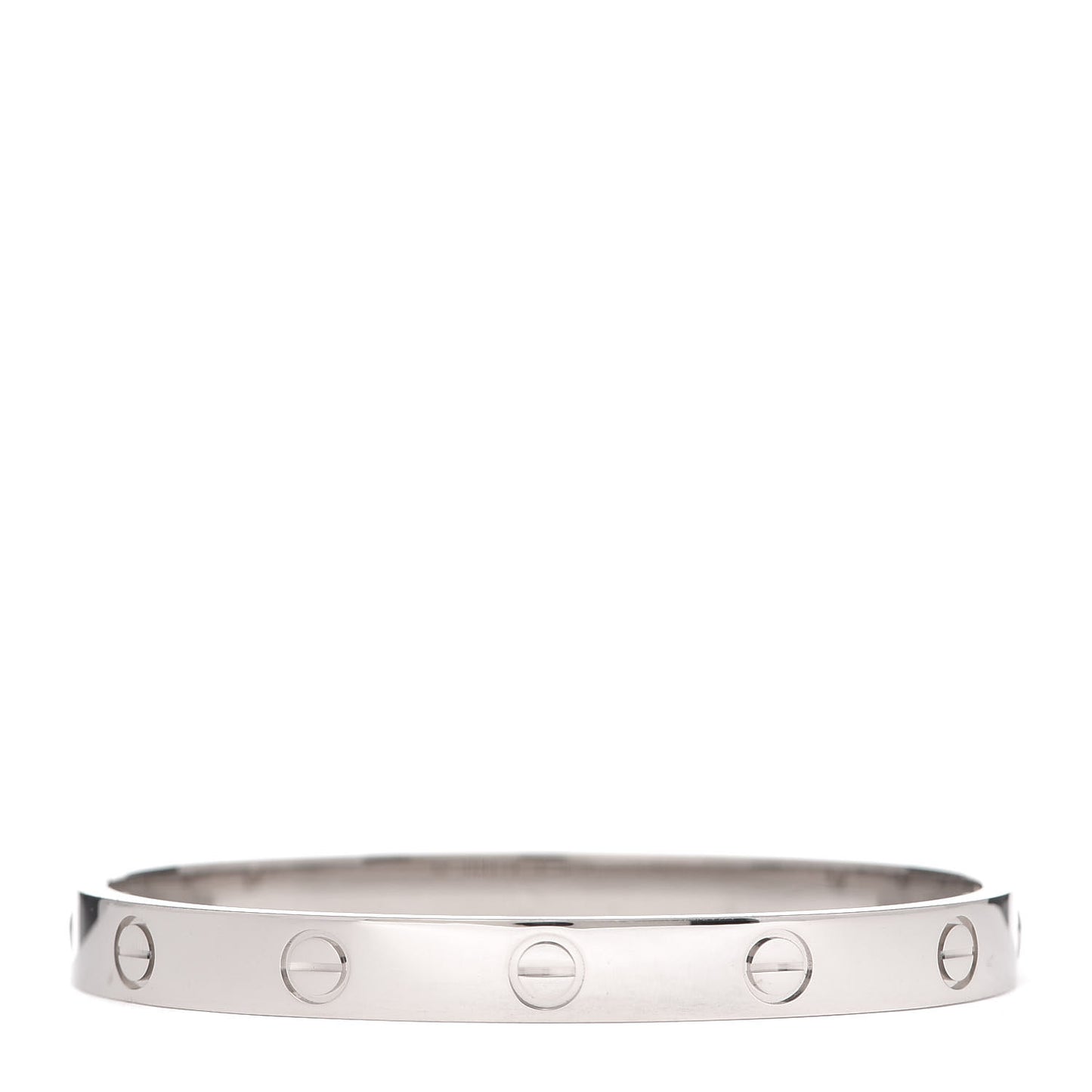 18K White Gold LOVE Bracelet 16