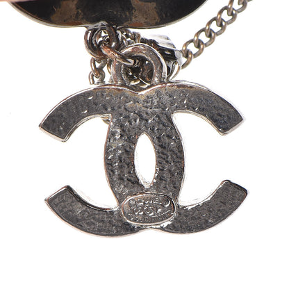 Chanel Crystal CC Necklace Silver 6 of 7