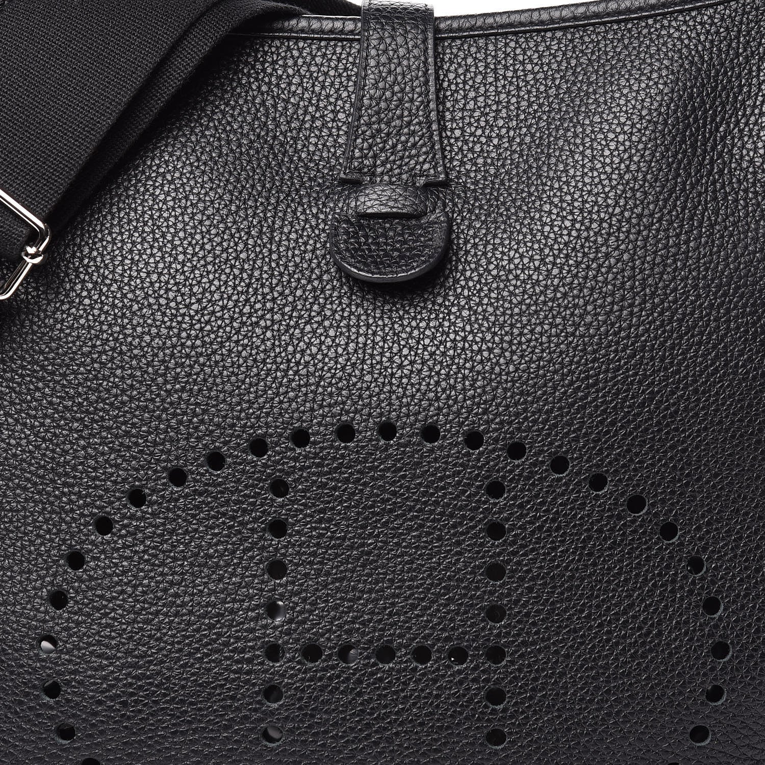 Hermes Taurillon Clemence Evelyne III GM Black 8 of 10