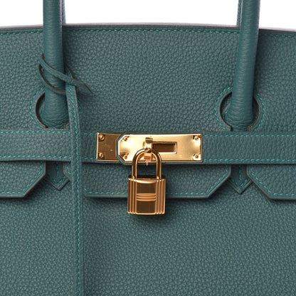 Hermes Togo Birkin 35 Malachite 33 of 33