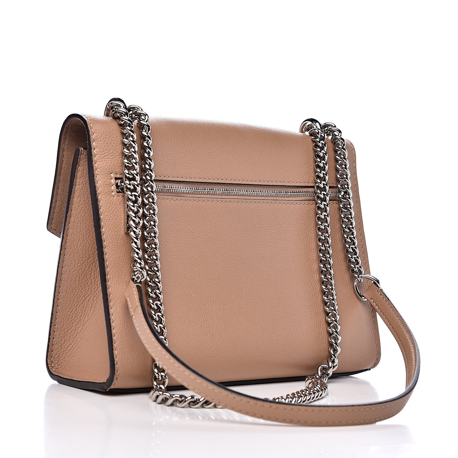 Louis Vuitton Soft Calfskin Mylockme Chain Bag BB Papyrus Creme 3 of 12