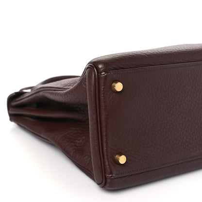 Hermes Taurillon Clemence Kelly Retourne 32 Havane 8 of 12
