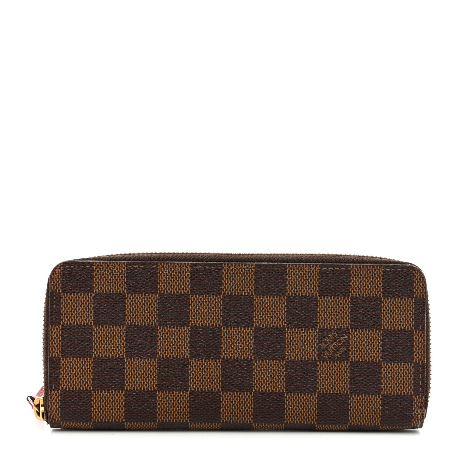Louis Vuitton Damier Ebene Clemence Wallet Cherry 1 of 9