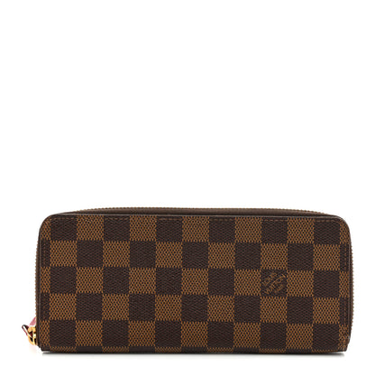 Louis Vuitton Damier Ebene Clemence Wallet Cherry 1 of 9