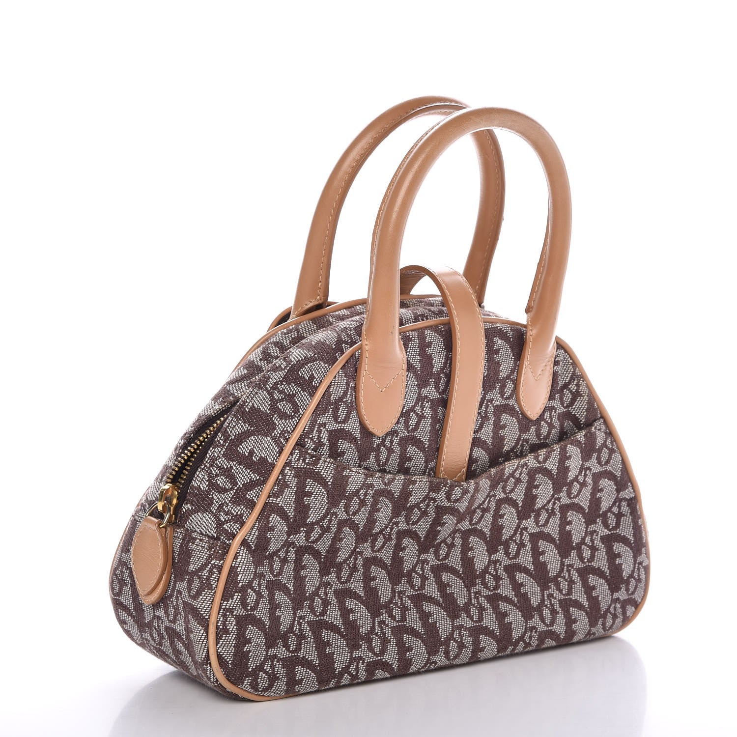 Christian Dior Monogram Mini Saddle Bowler Brown 3 of 7