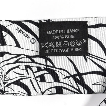 Hermes Silk Jungle Love Rainbow Twilly Gris Black White 3 of 3