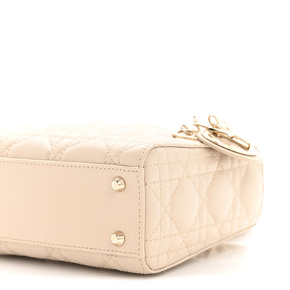 Christian Dior Lambskin Cannage Mini Lady Dior Sand 10 of 14