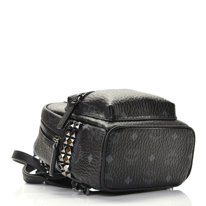 MCM Visetos Side Stud X-Mini Stark Bebe Boo Backpack Black 3 of 4