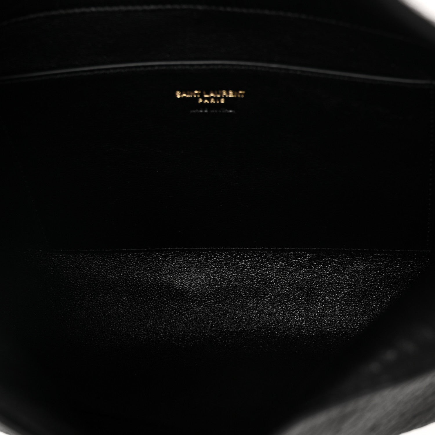 Saint Laurent Grained Lambskin Cassandre Envelope Pouch Black 5 of 10
