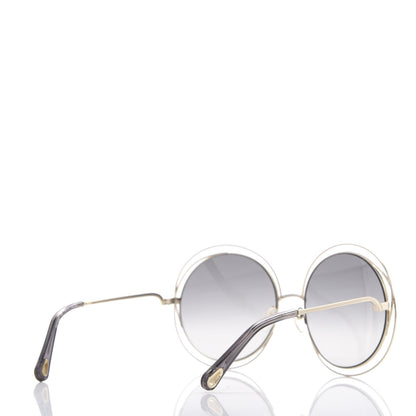 Chloe Oversize Round Carlina Oversized Round Sunglasses CE114S Gold Grey Metallic 4 of 7