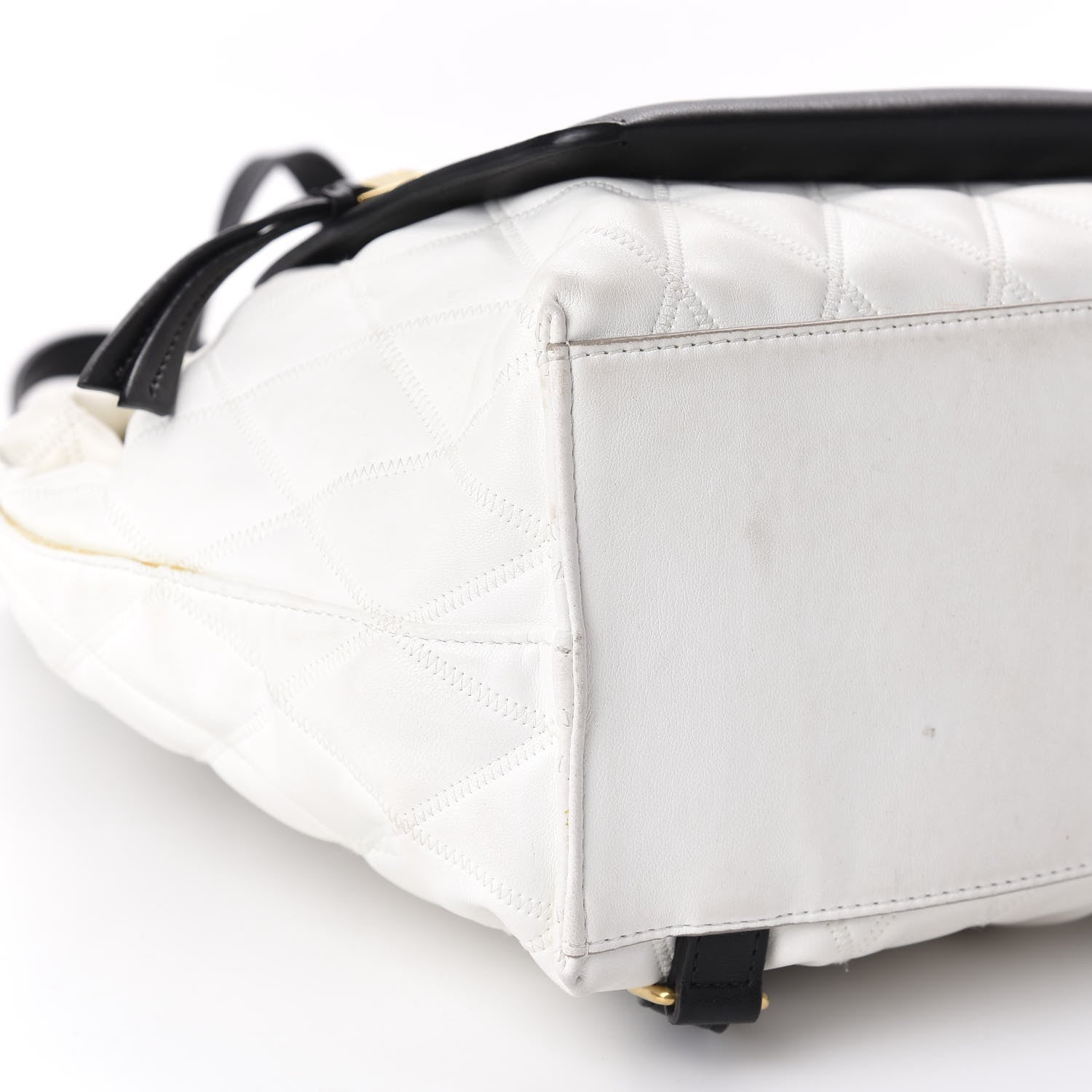 Givenchy Rubberized Canvas Quilted Duo Backpack White 5 of 11