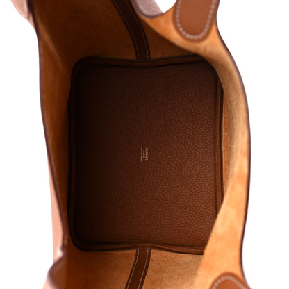 Hermes Taurillon Clemence Picotin Lock 22 MM Gold 5 of 12