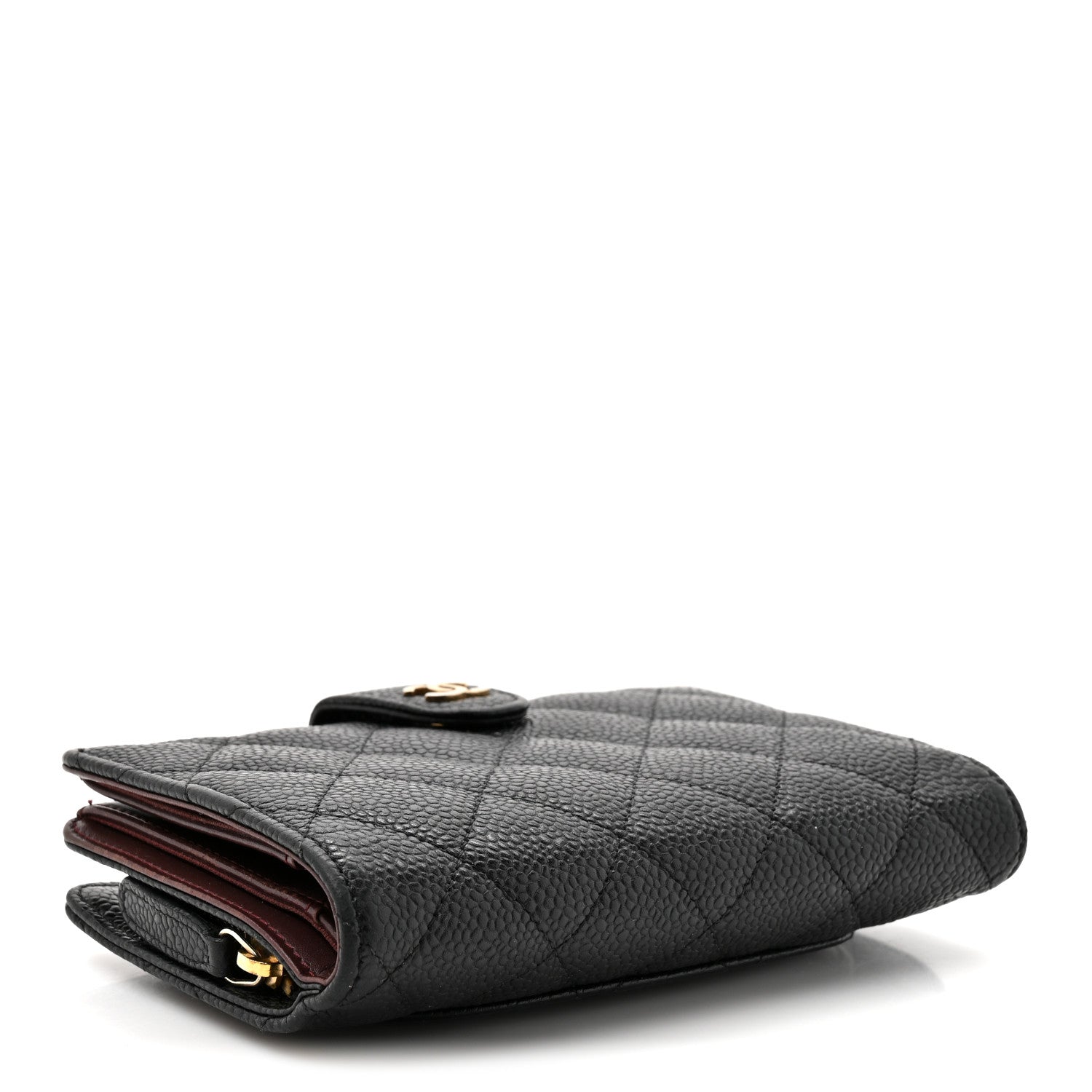 Chanel Caviar Quilted Zipped Pocket Wallet Black 4 of 10