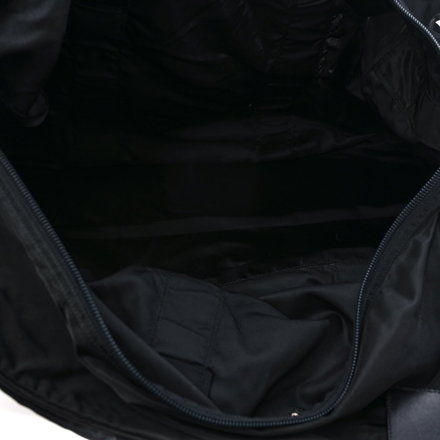 Prada Tessuto Nylon Saffiano Viaggio Duffle Black 4 of 10