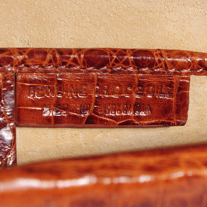 Nancy Gonzalez Crocodile Envelope Clutch Brown 7 of 7