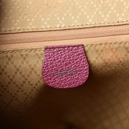 Gucci Suede Bamboo Backpack Purple 6 of 14