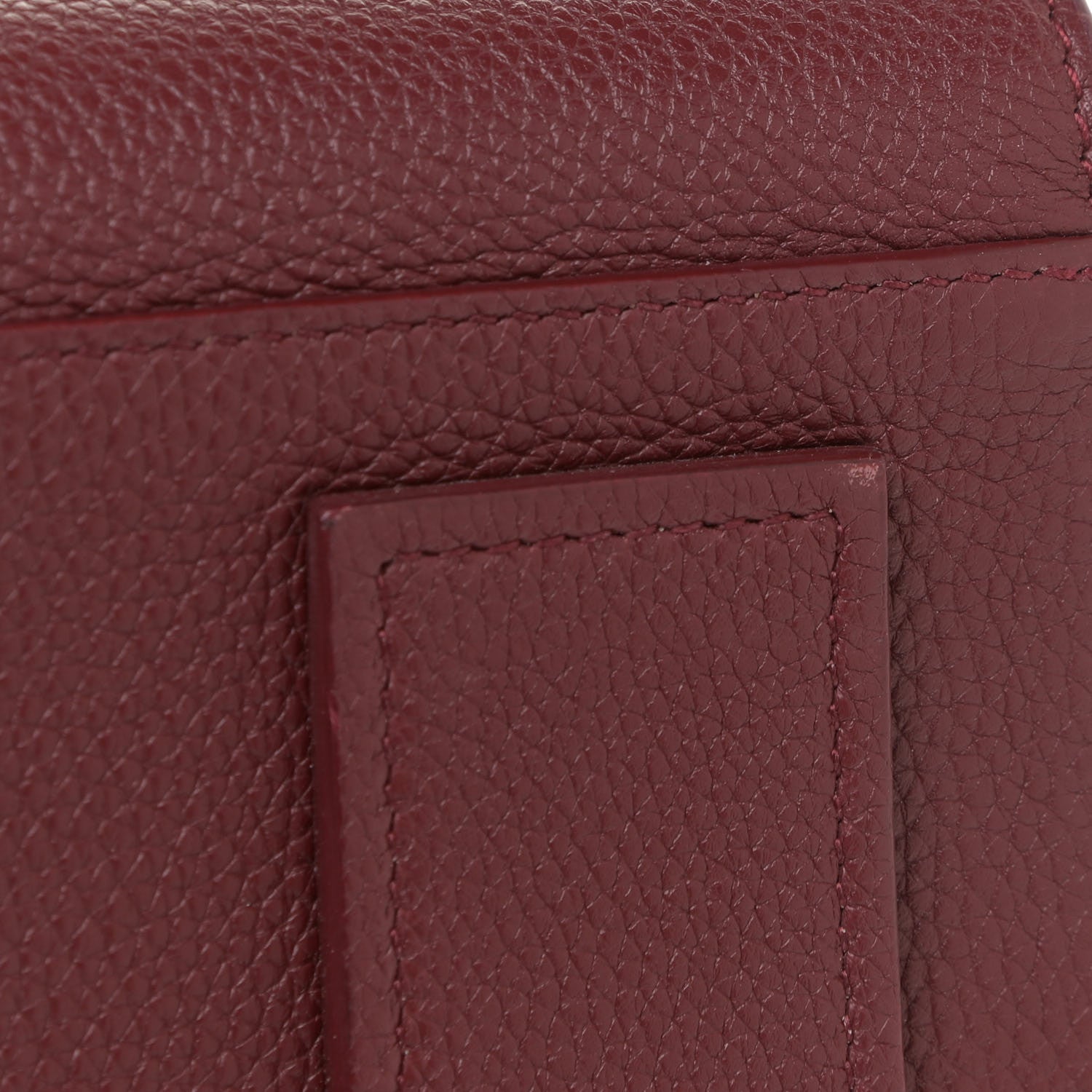 Saint Laurent Grained Calfskin Small Supple Sac De Jour Dark Pallisandre 13 of 16