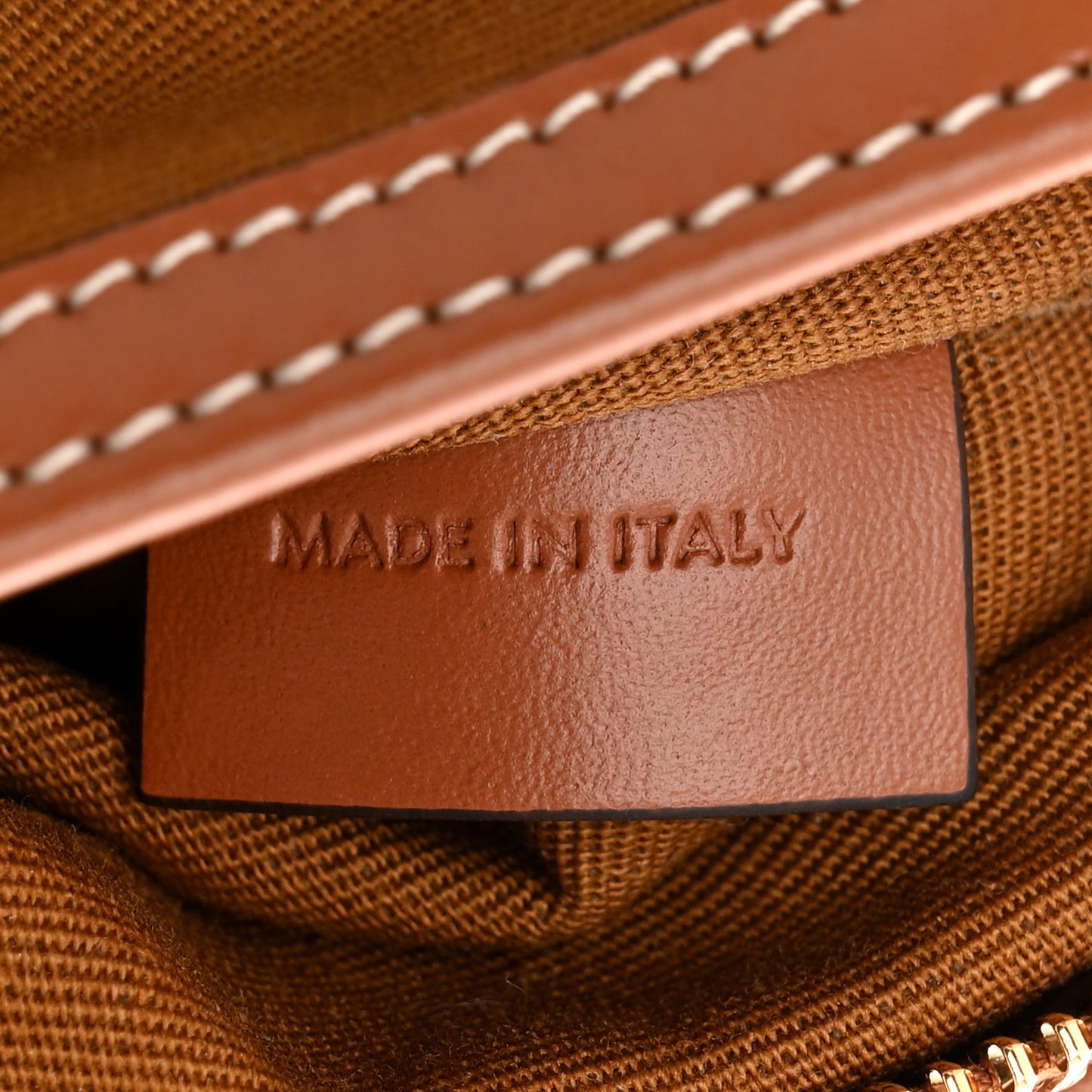 Triomphe Canvas Calfskin Small Boston Bag Tan
