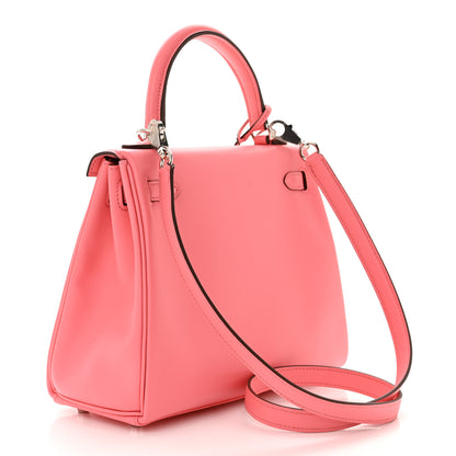Hermes Swift Kelly Retourne 25 Rose Azalee 3 of 13
