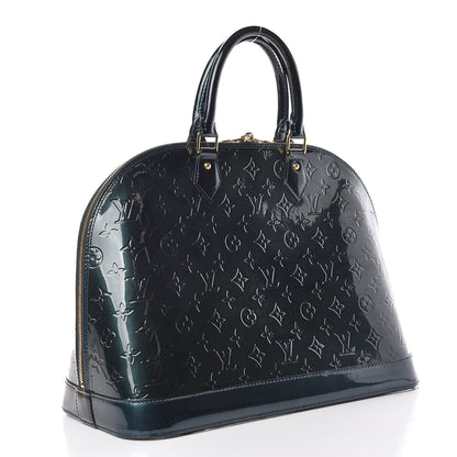 Louis Vuitton Vernis Alma GM Blue Nuit 3 of 9
